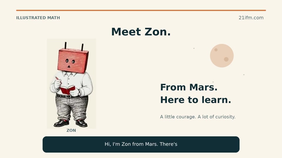Zon introduces himself: from Mars, here to learn